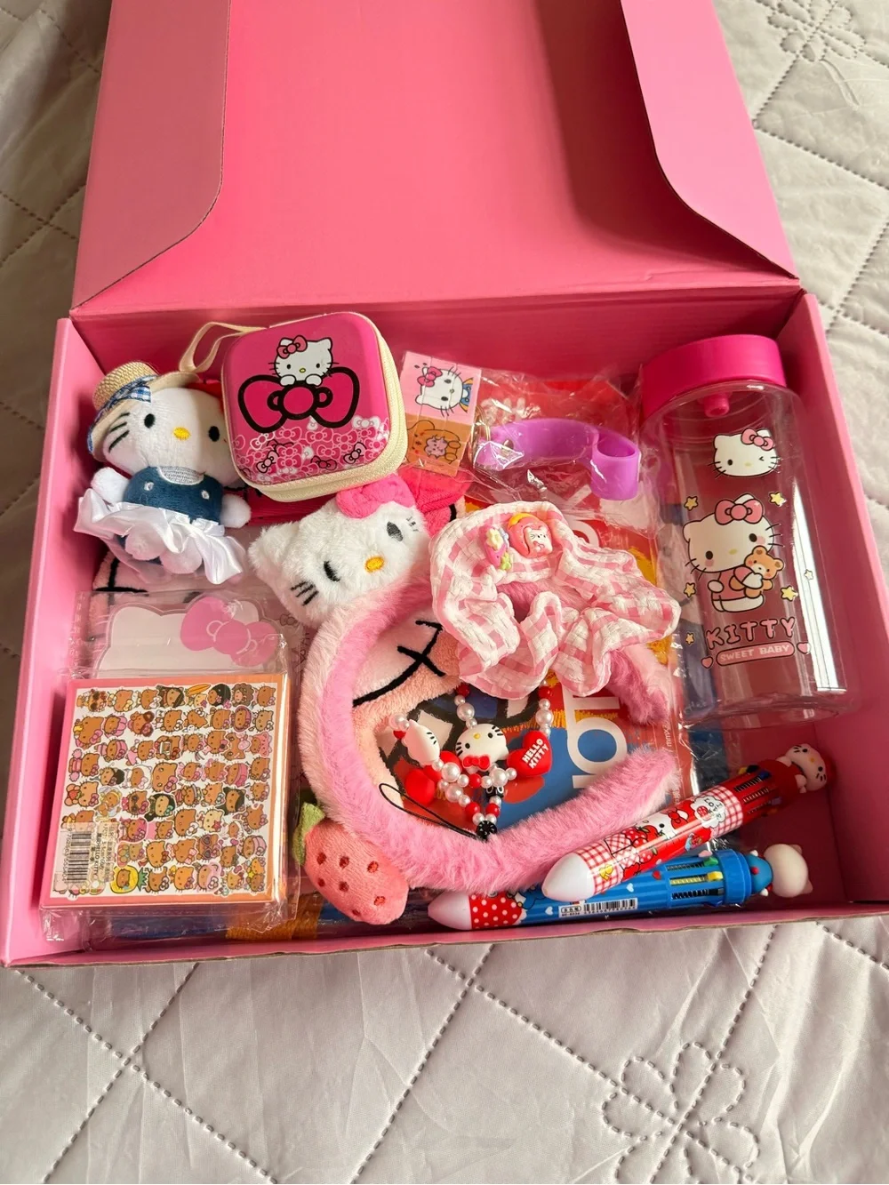 Hello Kitty Pink Kids Accessory Bundle with Notebook & Headband